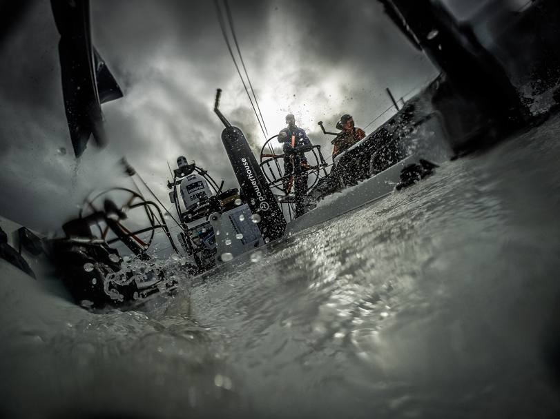 Capitani coraggiosi: istantanea da film d&#39;epoca il Team Vestas Wind, alla Volvo Ocean Race. (Getty Images)